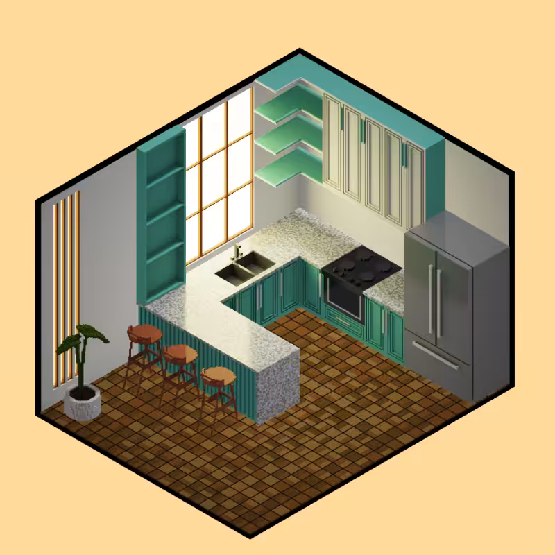 Isometric kitchen #2