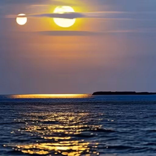 Moon reflection