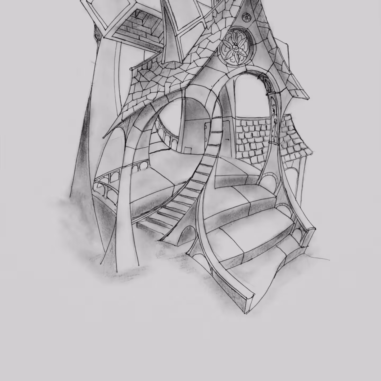 Weird Cathedral 6 AI