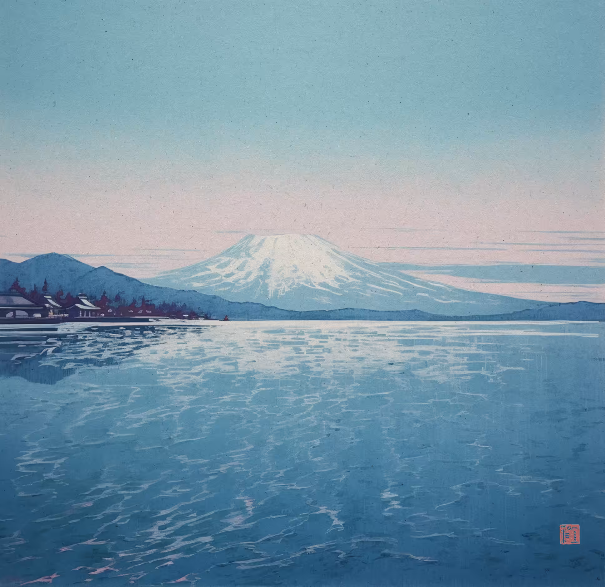 Mountains in blue