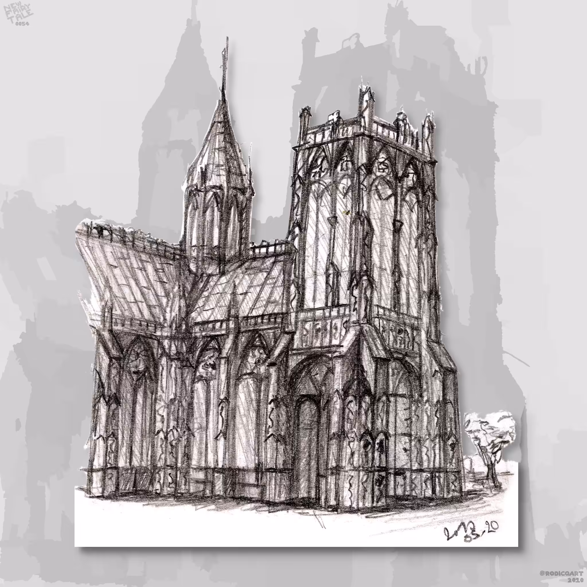 Cathedral in Sketchbook 0054