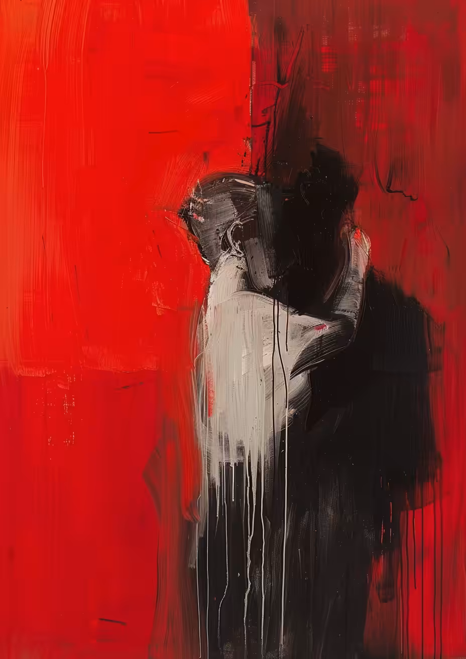 The kiss in the red room