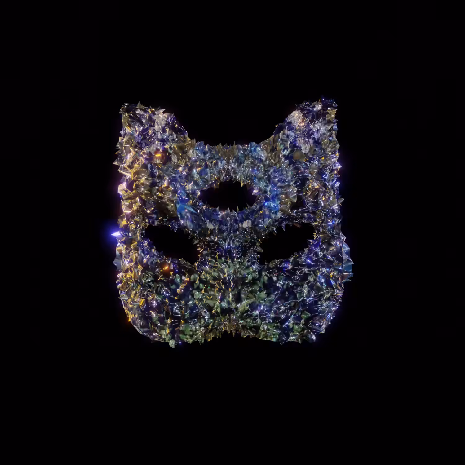 𝐀𝐙𝐔𝐑𝐈𝐓𝐄 𝐂𝐑𝐘𝐒𝐓𝐀𝐋 𝐂𝐚𝐭 𝐌𝐚𝐬𝐤
