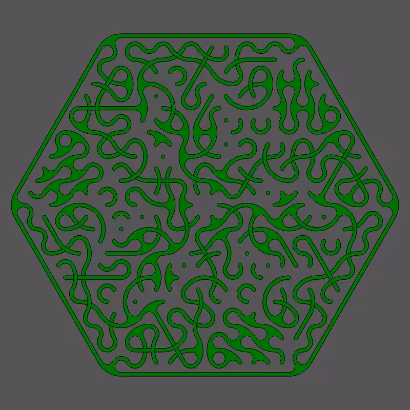 Threefold Symmetry - Dark Variations #482