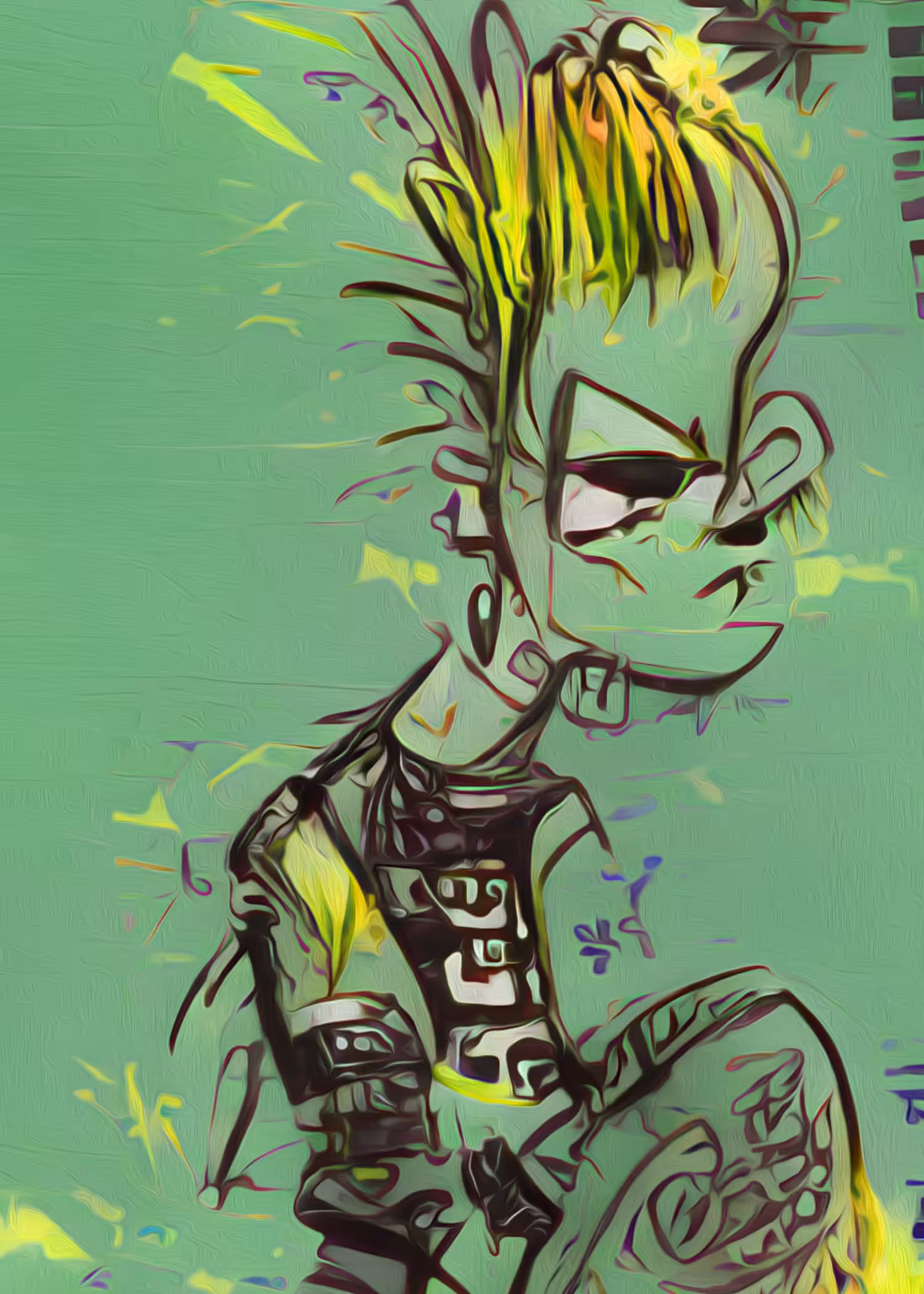 Scribbled Punk #34