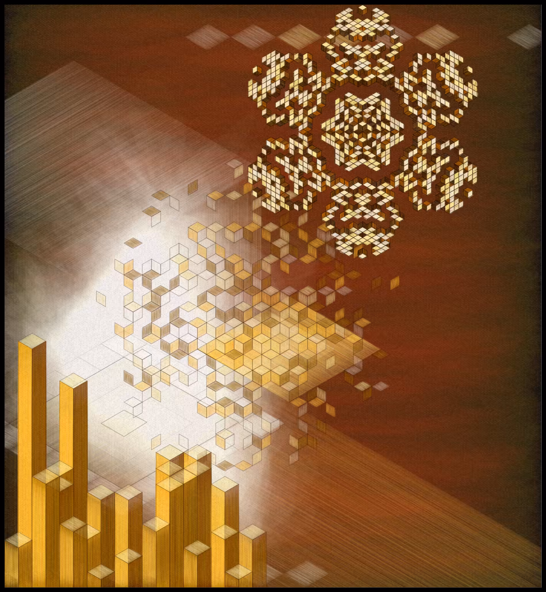 View From Our Window Depicted In Rhombuses #57