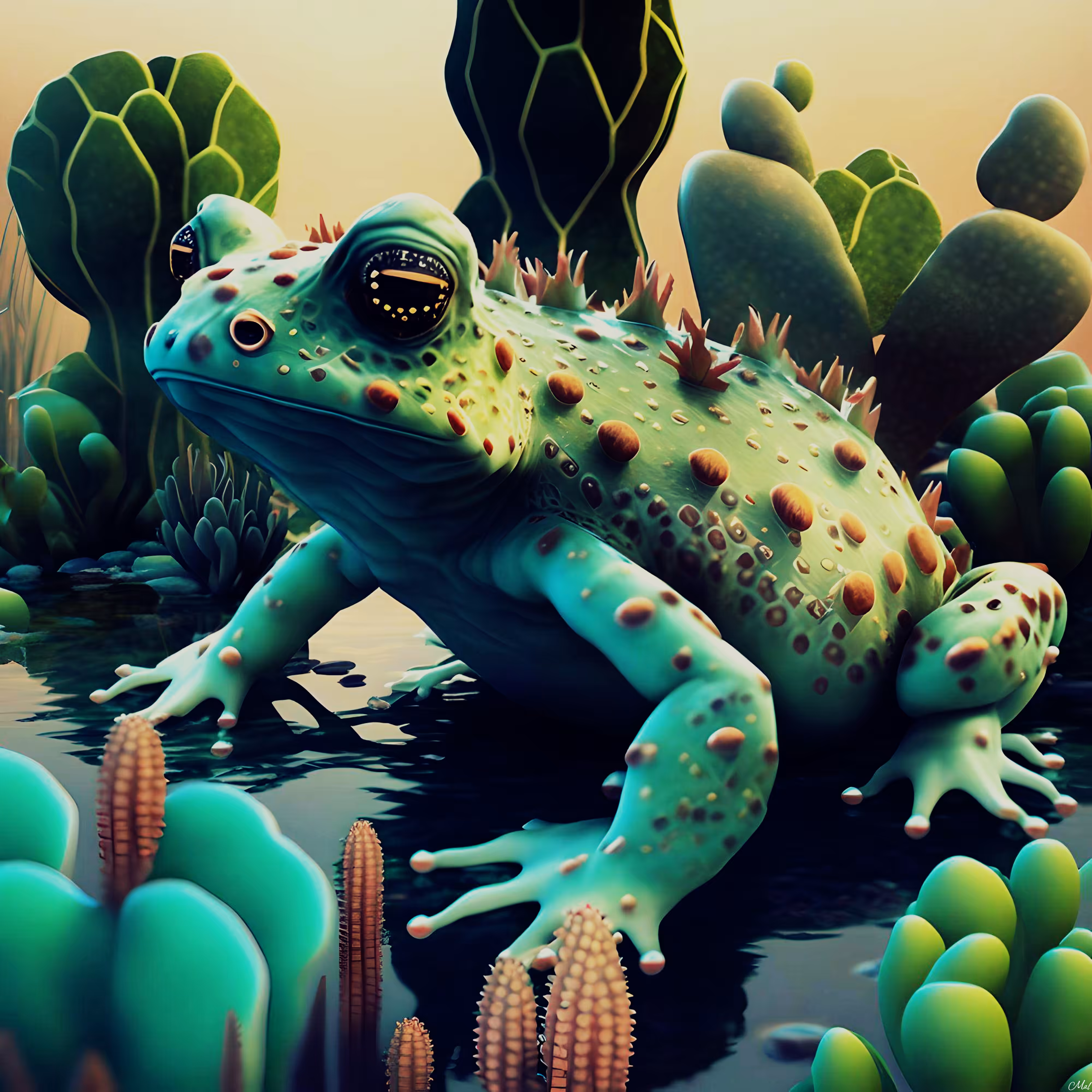 Summer Cactus Frog