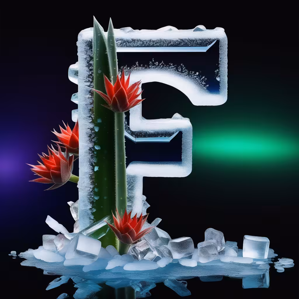Scrabble collection - Cactus Alphabet: F