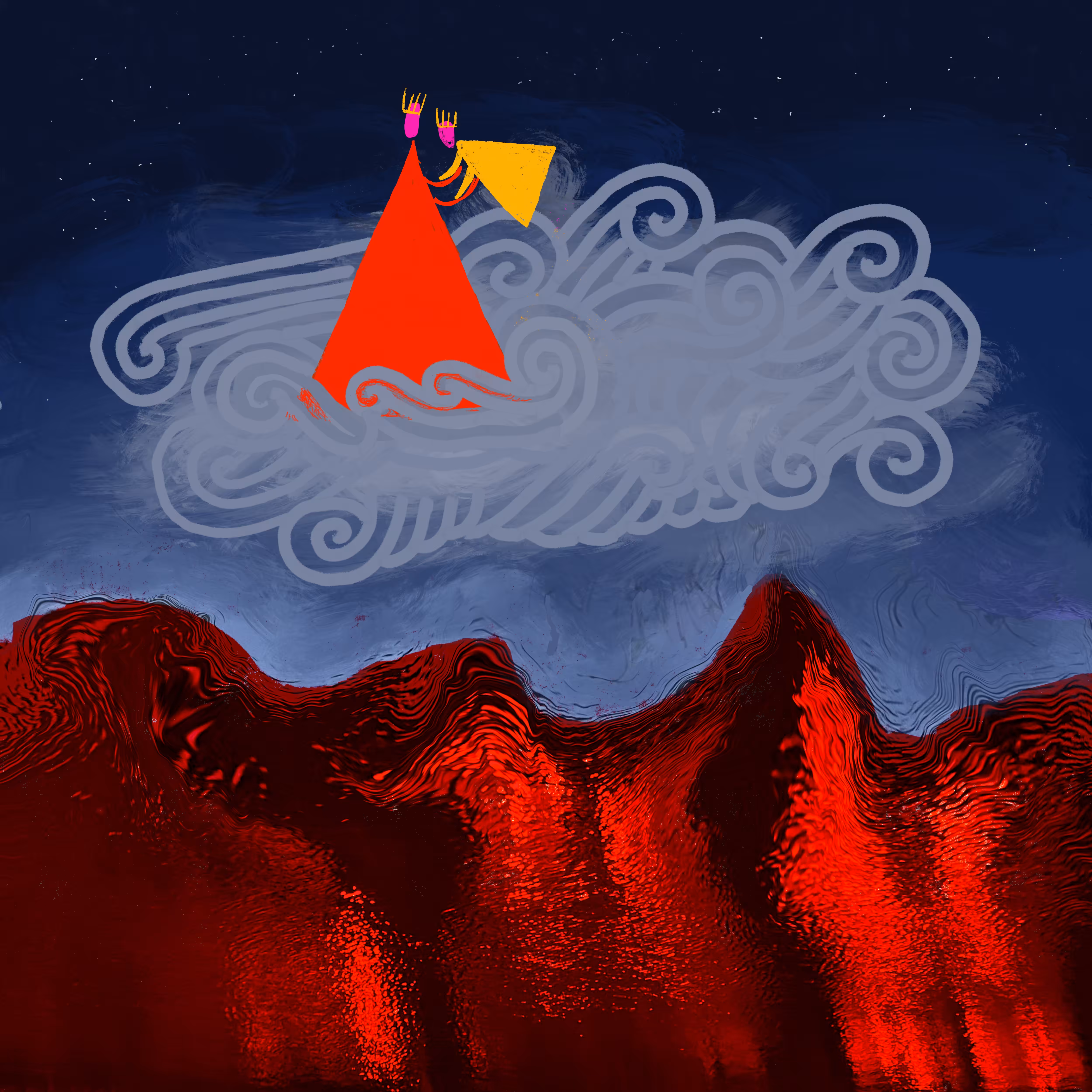 PLAYING IN THE CLOUDS ABOVE THE METAL MOUNTAINS