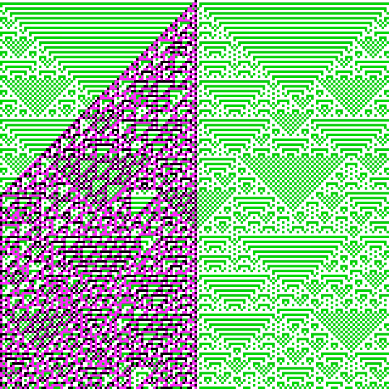 RGB Elementary Cellular Automaton #143
