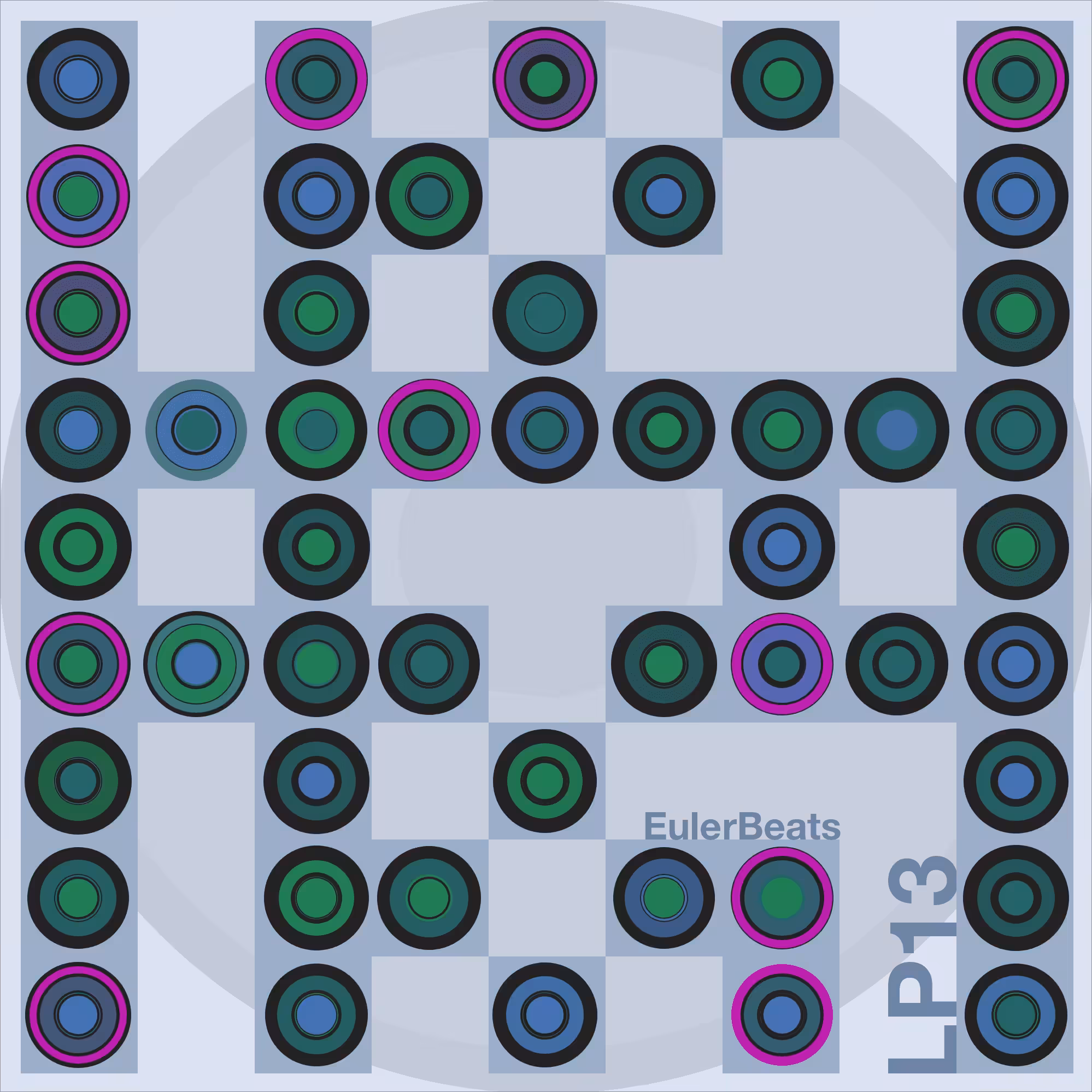 Eulerbeats LP13 Generative Cover Art: #16