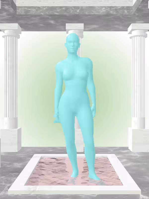 HeavenComputer: The Excited Minty Green Woman #6824
