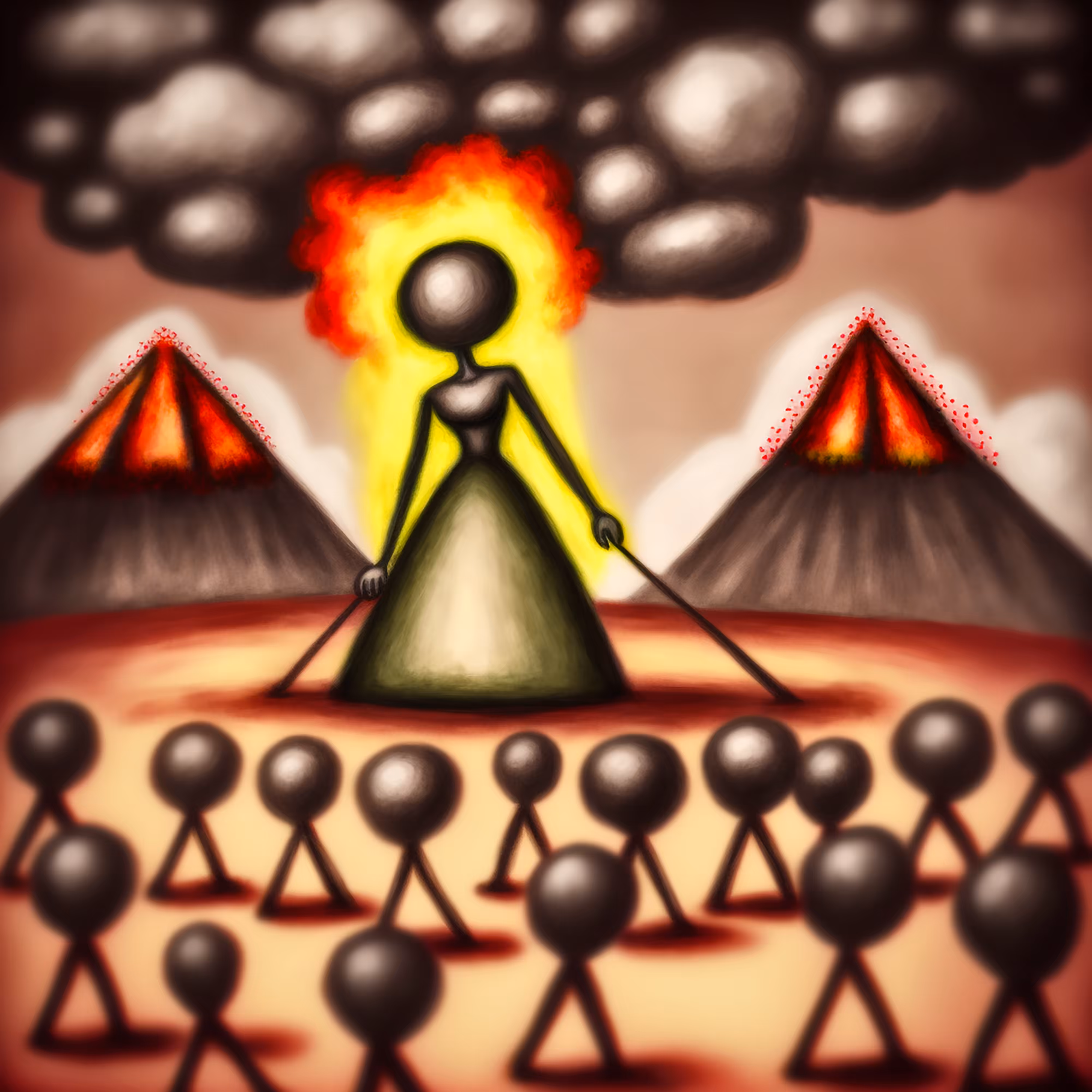 Burning Up, a mournful of smoke comes out