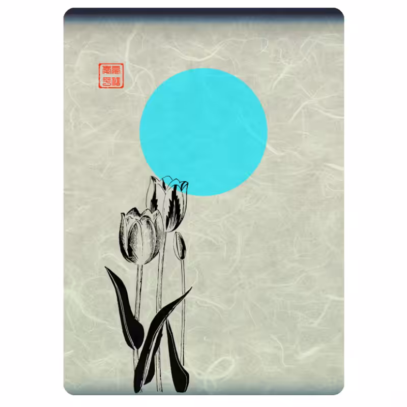 Zen flower card #29