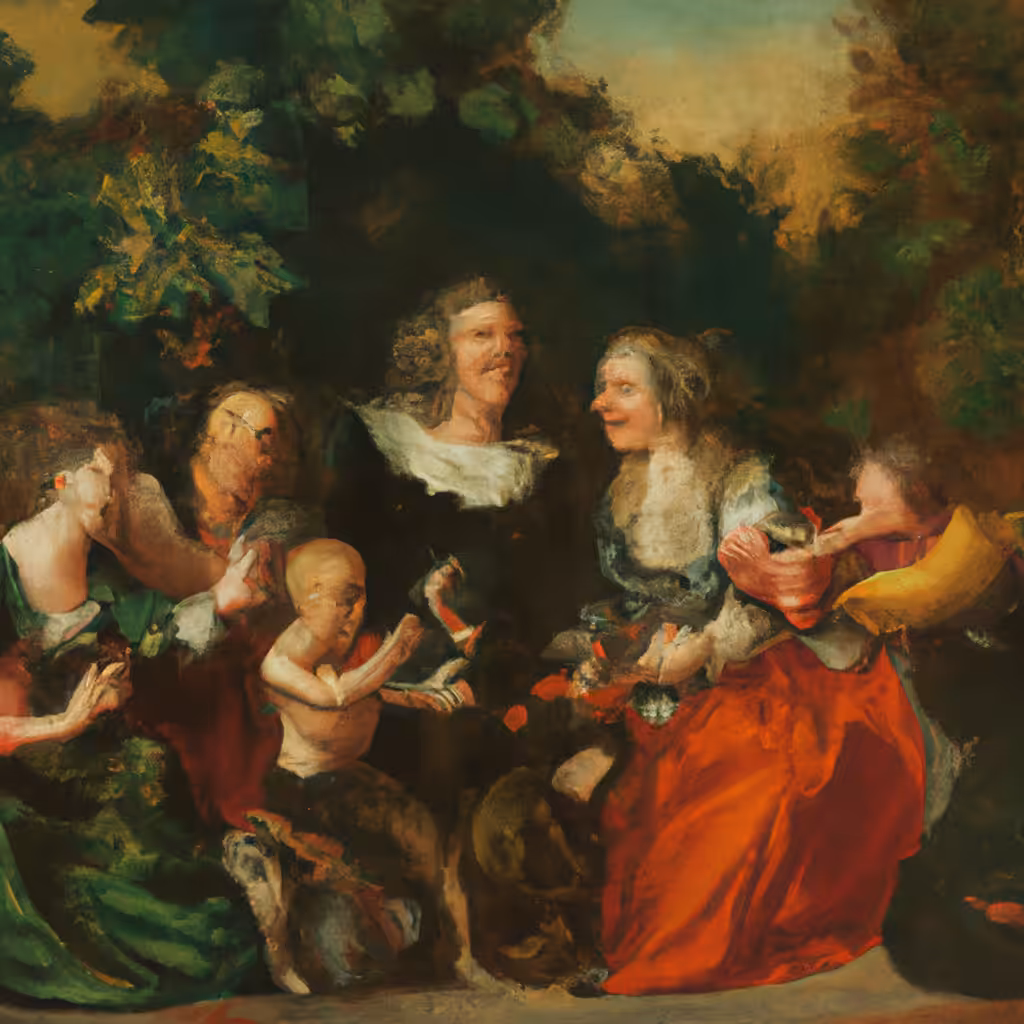 'Family Portrait Oil Sketches, #15'