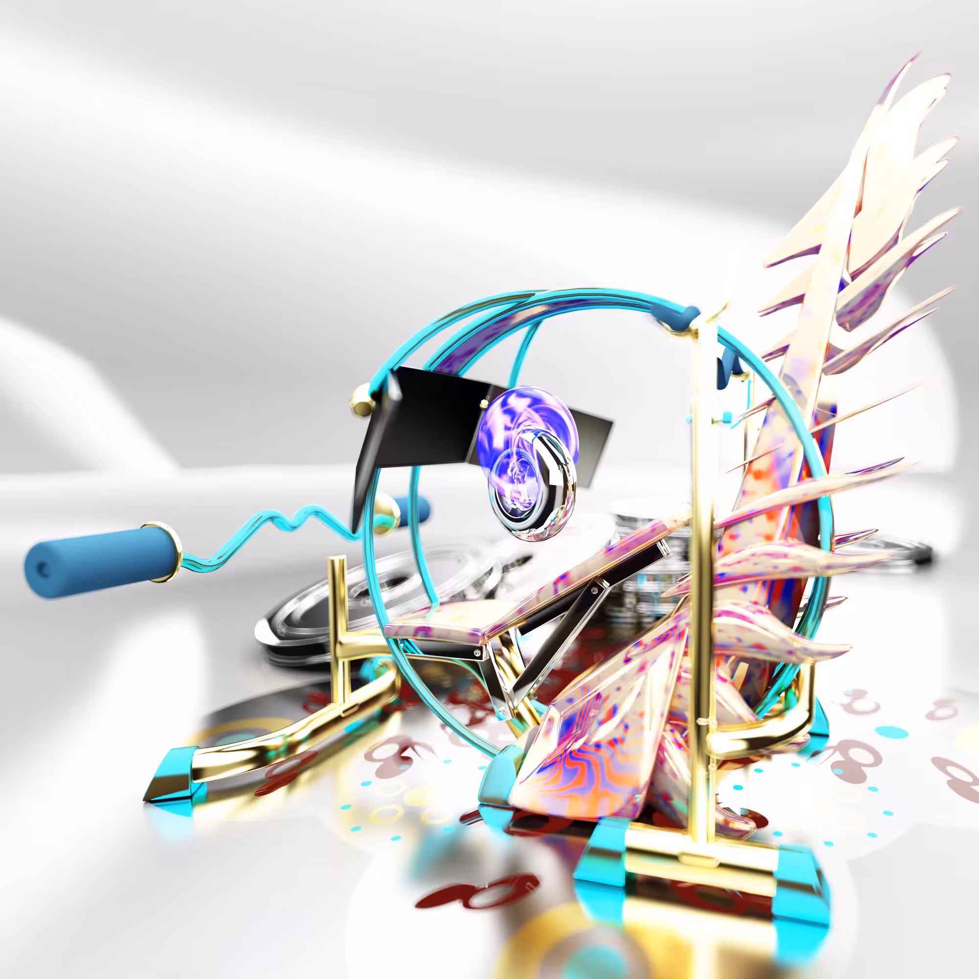 butterfly_heavyweight_training_dinosaur_spine_emperor_gaming_chair_&_battle_rap_pump_station