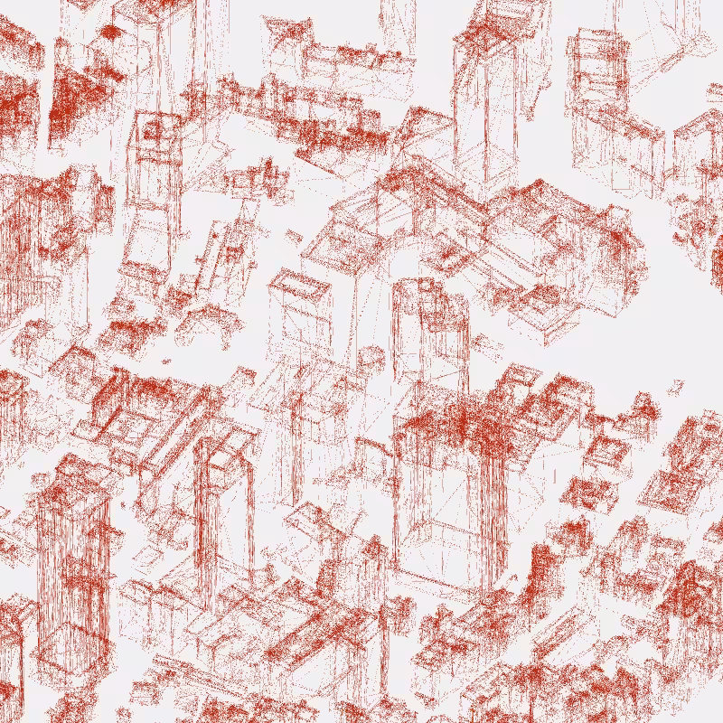 Algorithmic Drawing: Minato City Tokyo #23