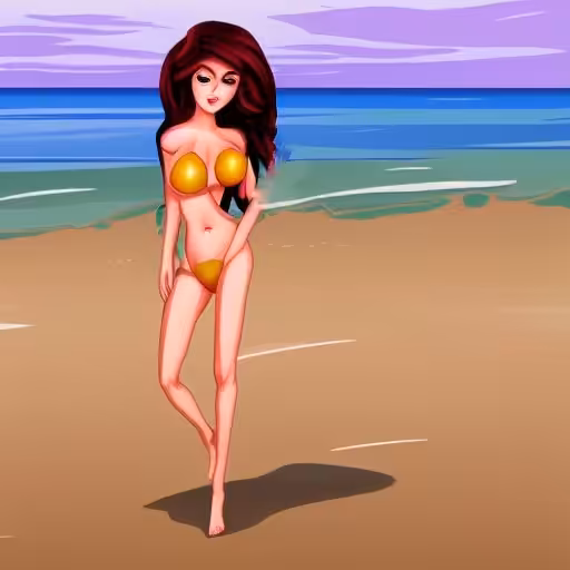 woman with a hot bikini 