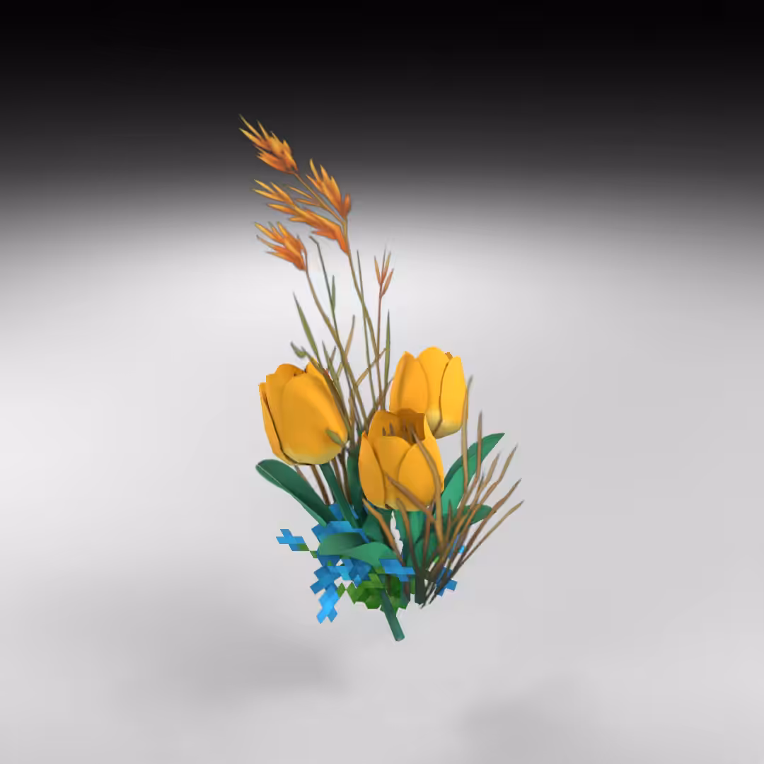 Hand-hacked Bouquet 27