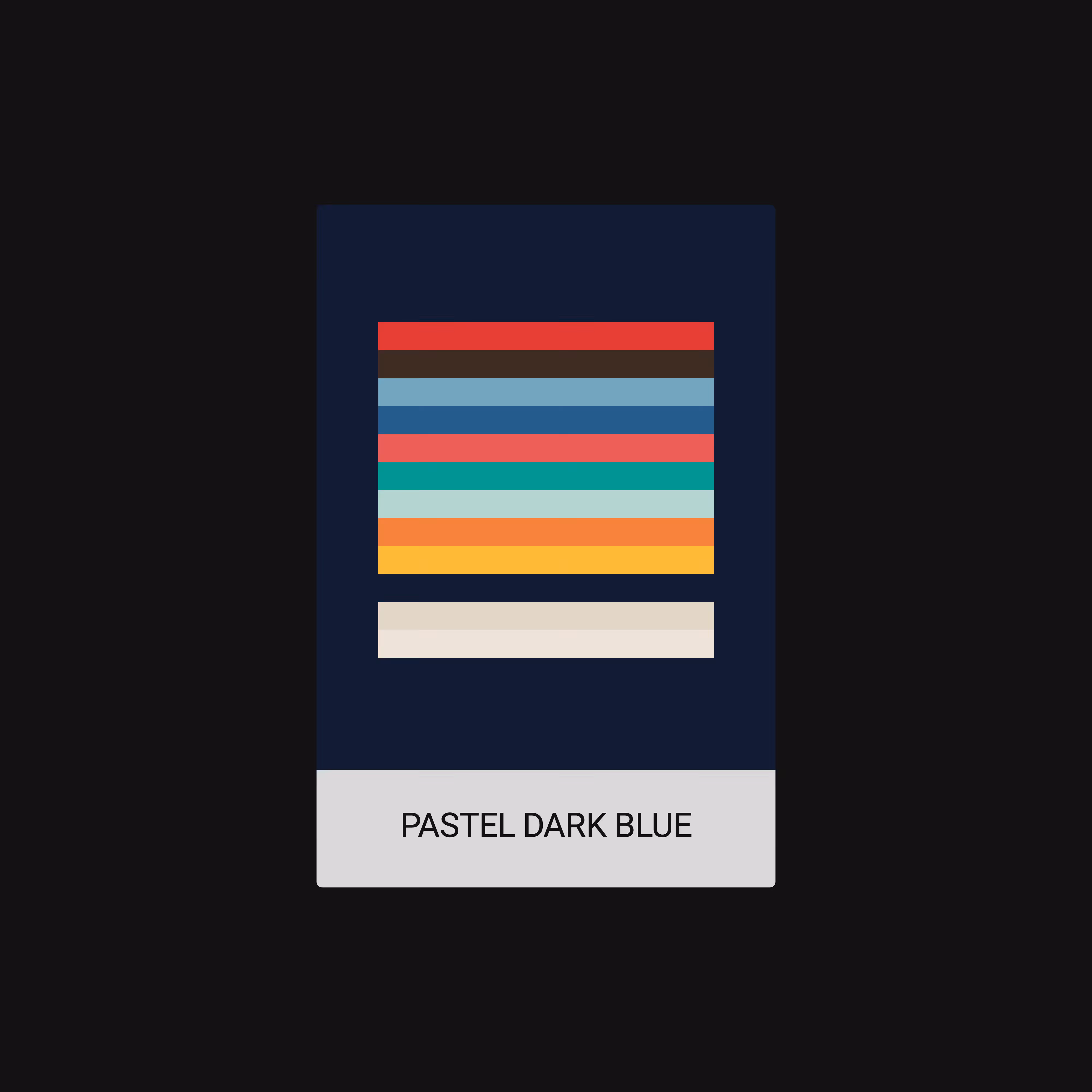 PASTEL DARK BLUE (COLOR) [ART CARDZ]