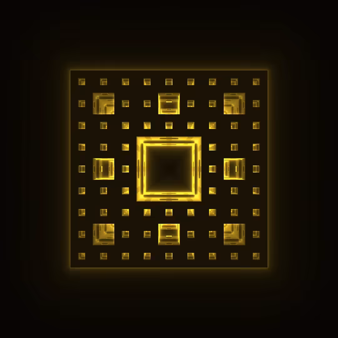 Menger Sponge 3 - GOLD
