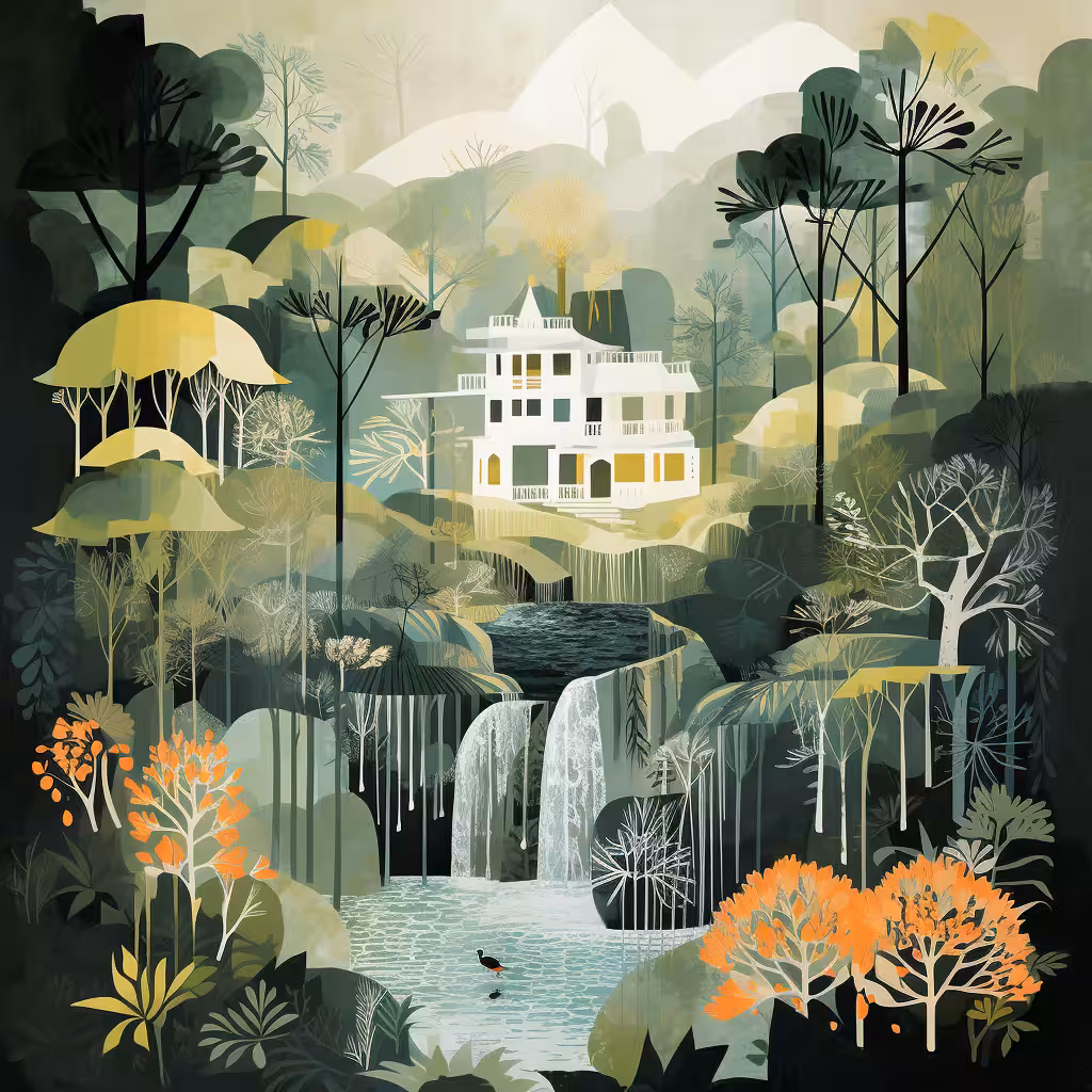 Waterfall house #6