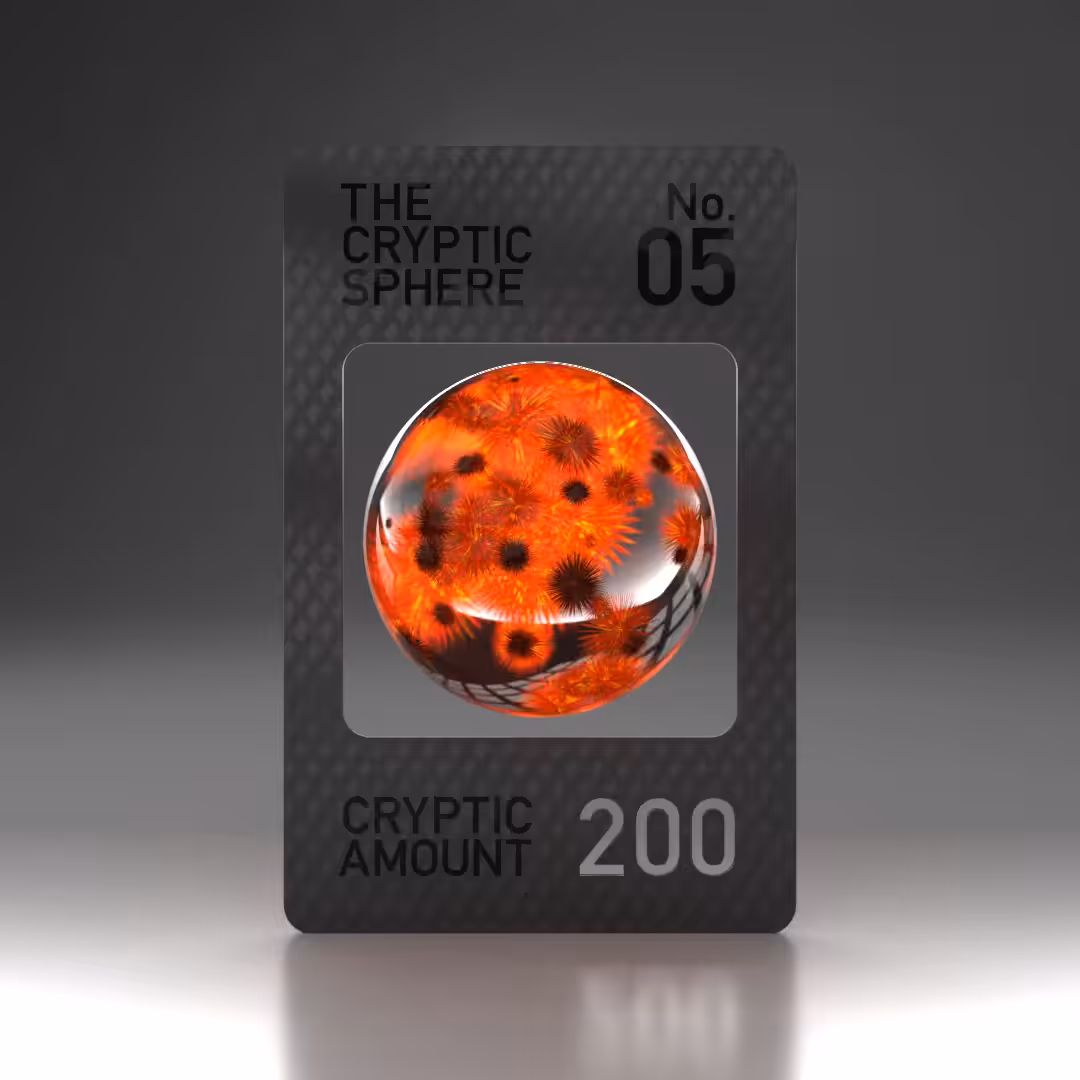 The Cryptic Sphere, Animated Trading Card No. 5