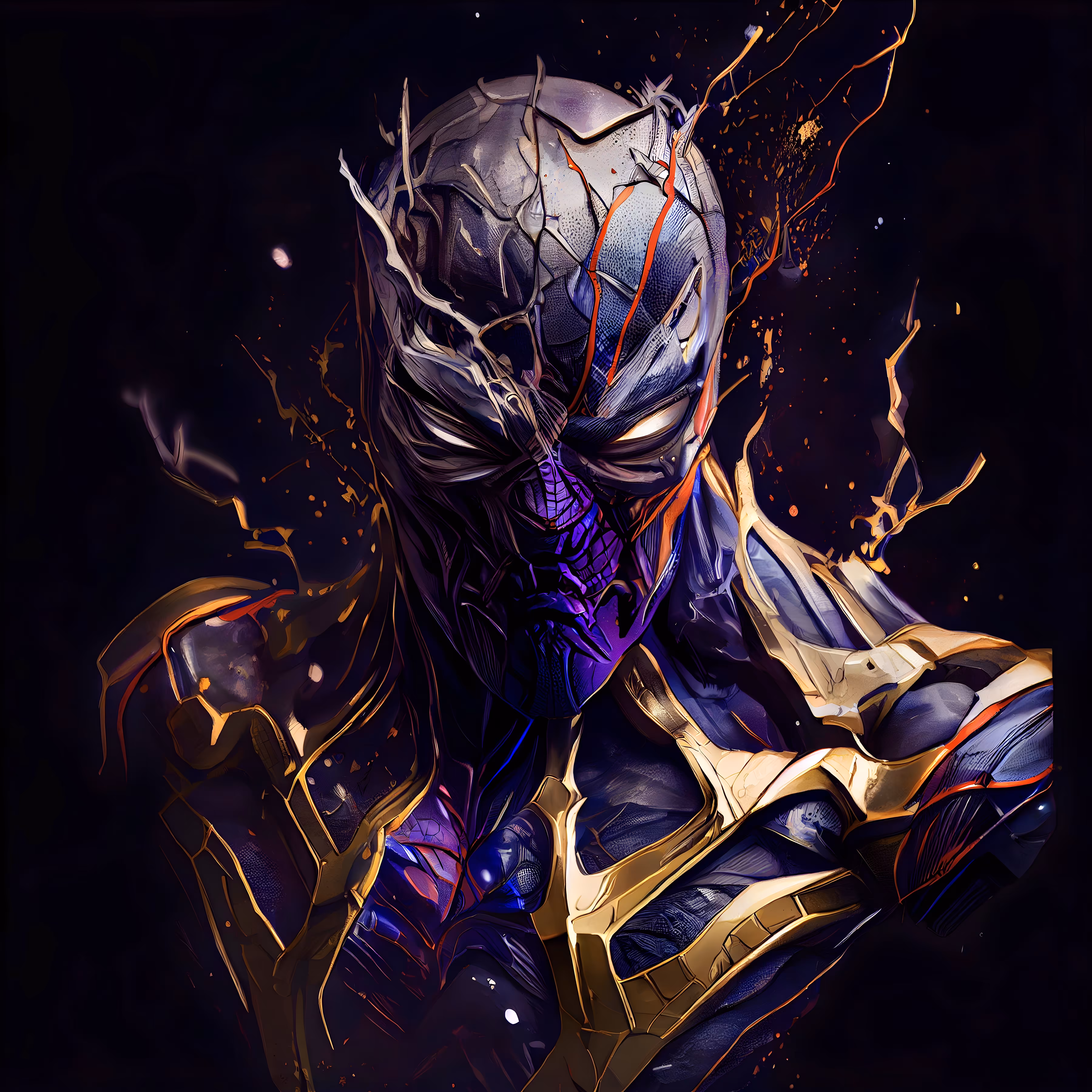Cyber Comic Art: SPIDER-MAN X THANOS VII