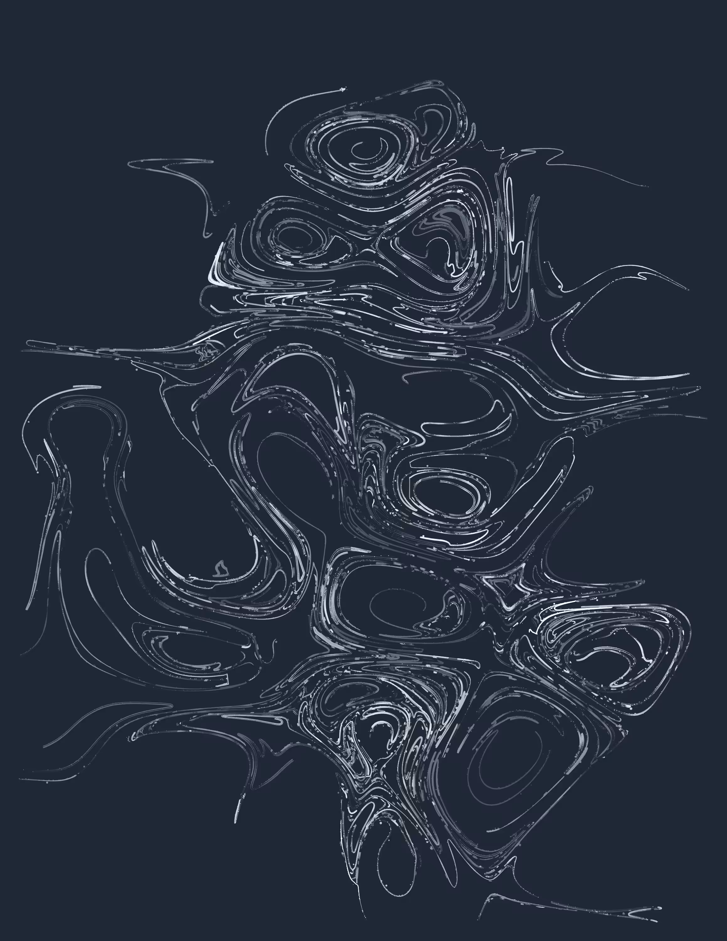 Caustic Flow (Monochrome)