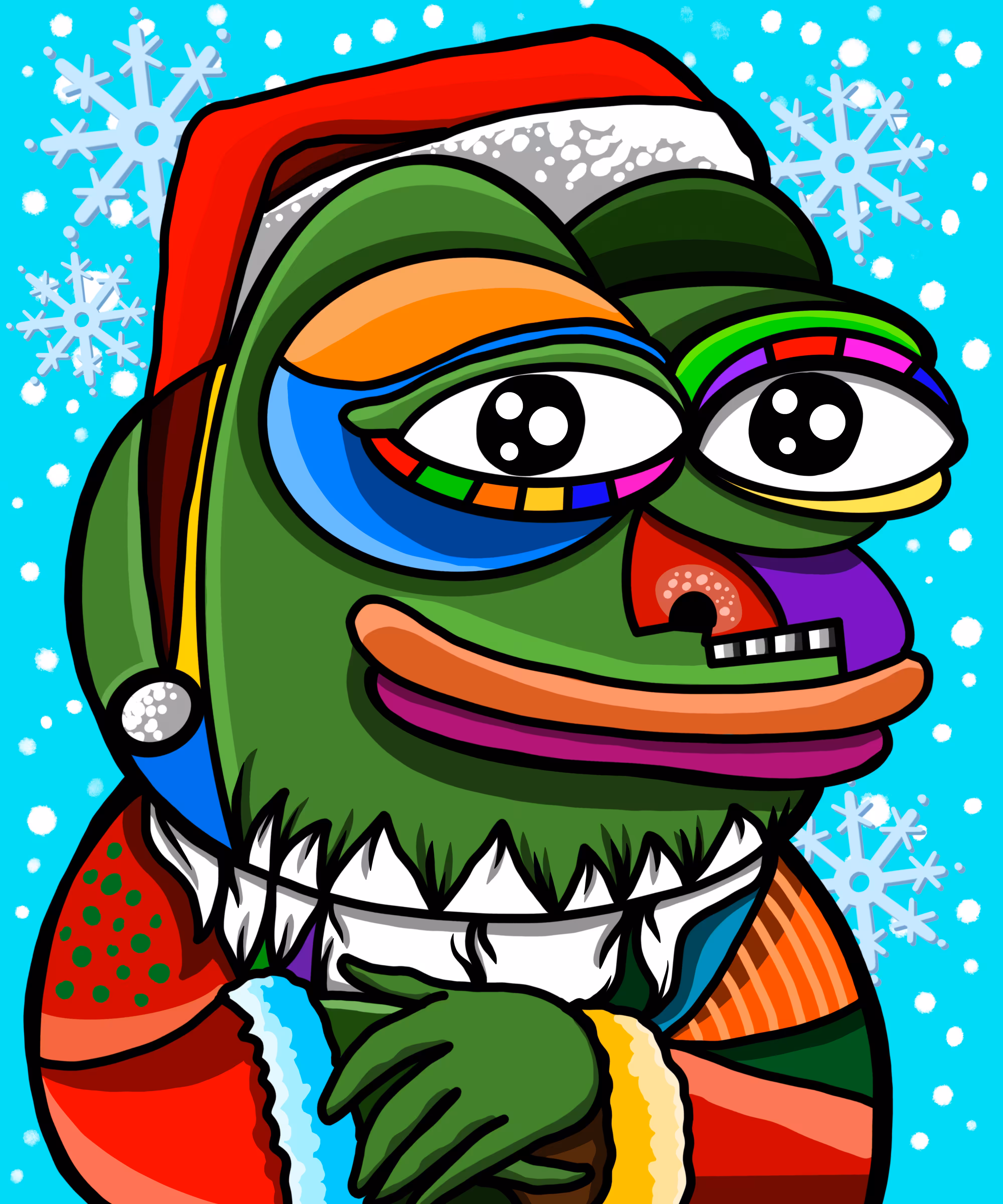 children's art development: Santa Pepe
