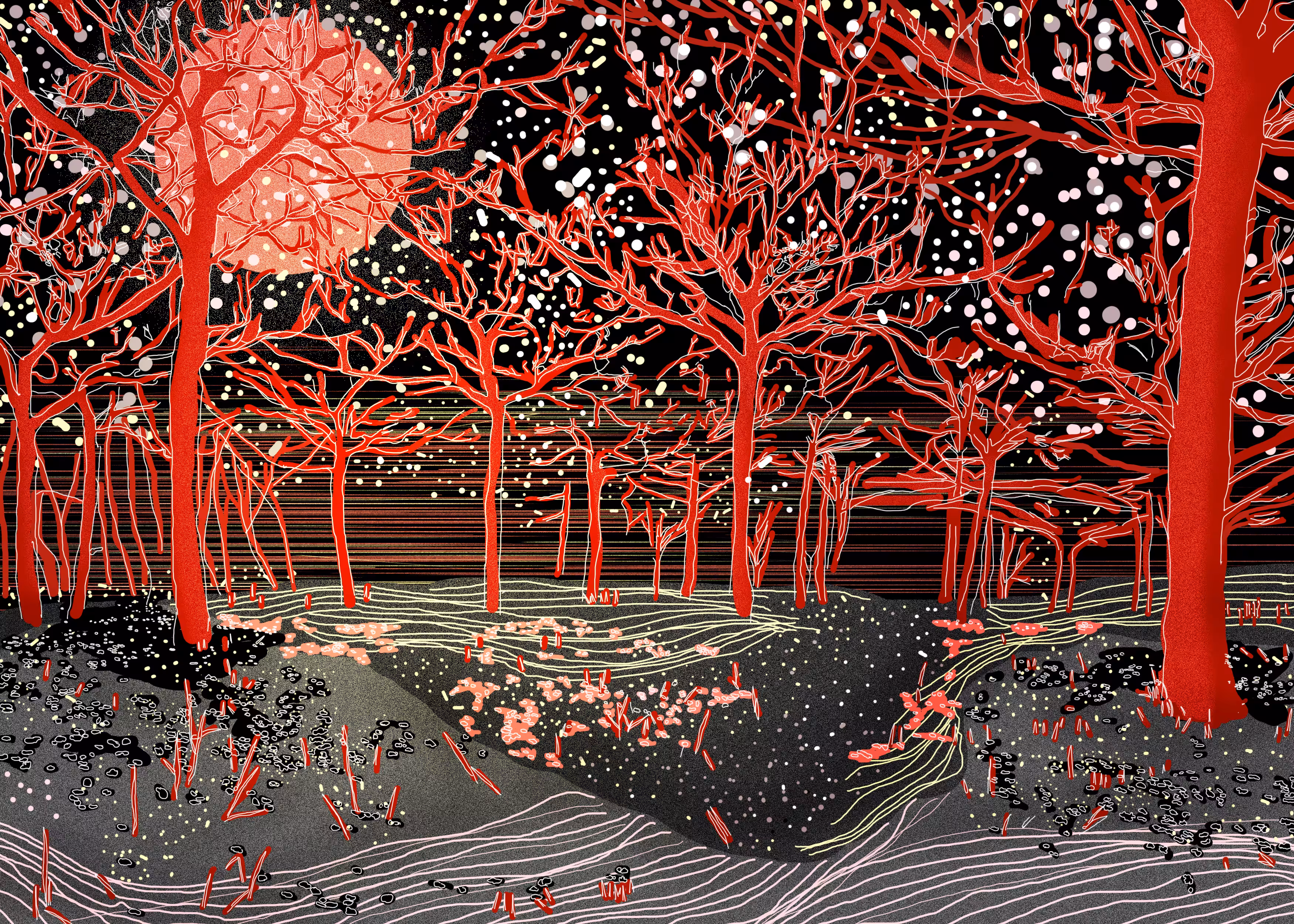 Red tree