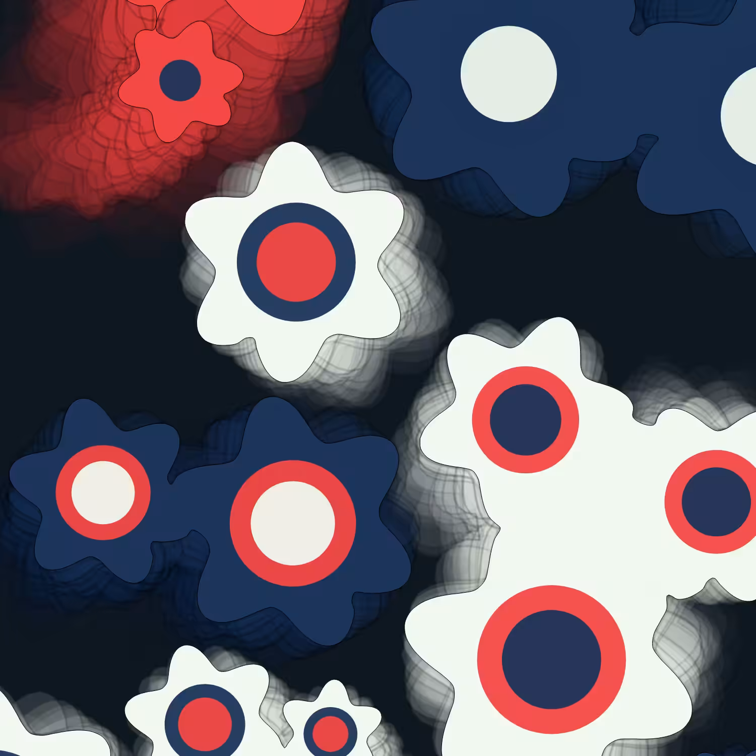Geometric colorful shapes (Free edition) #86