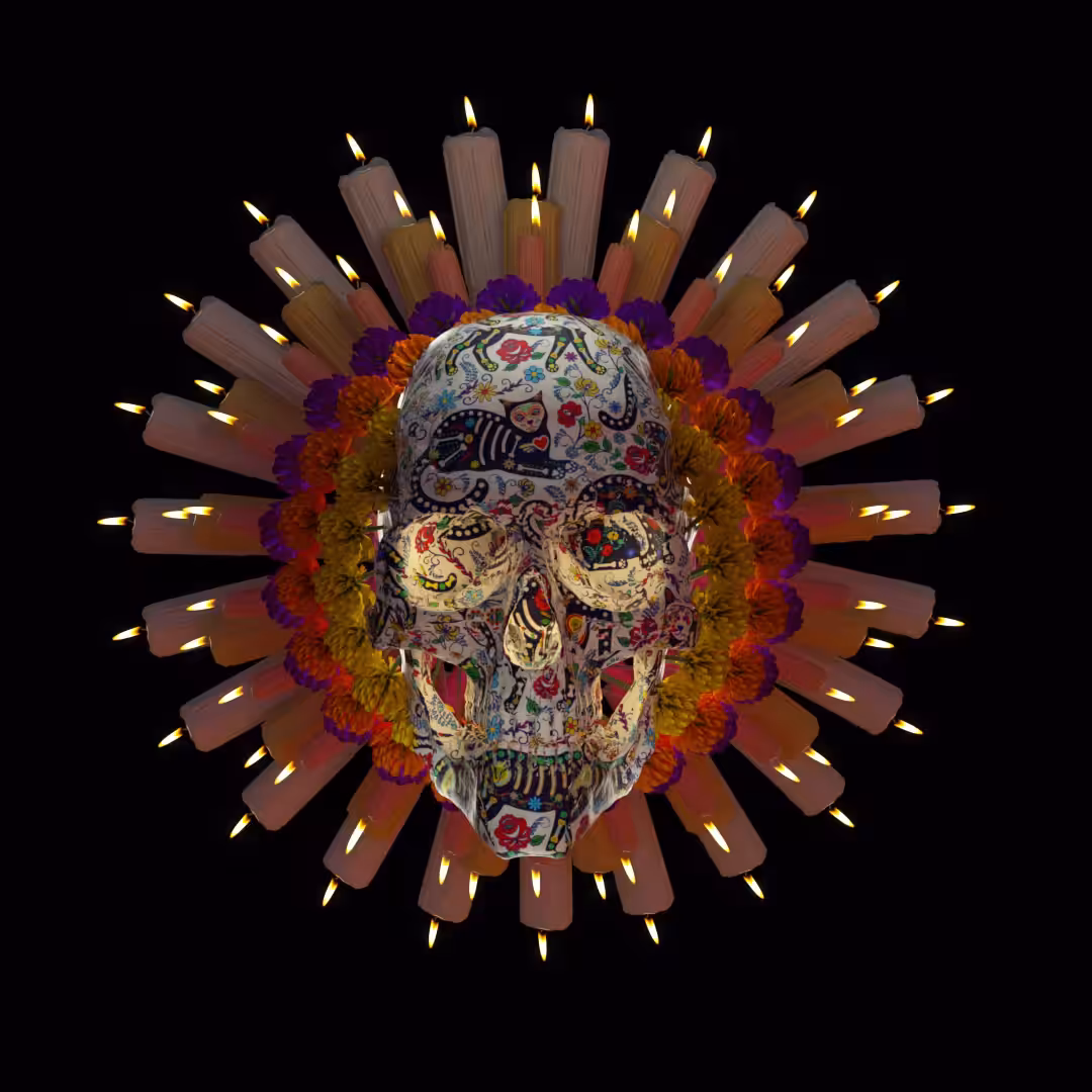 Dia De Los Muertos: Blanco