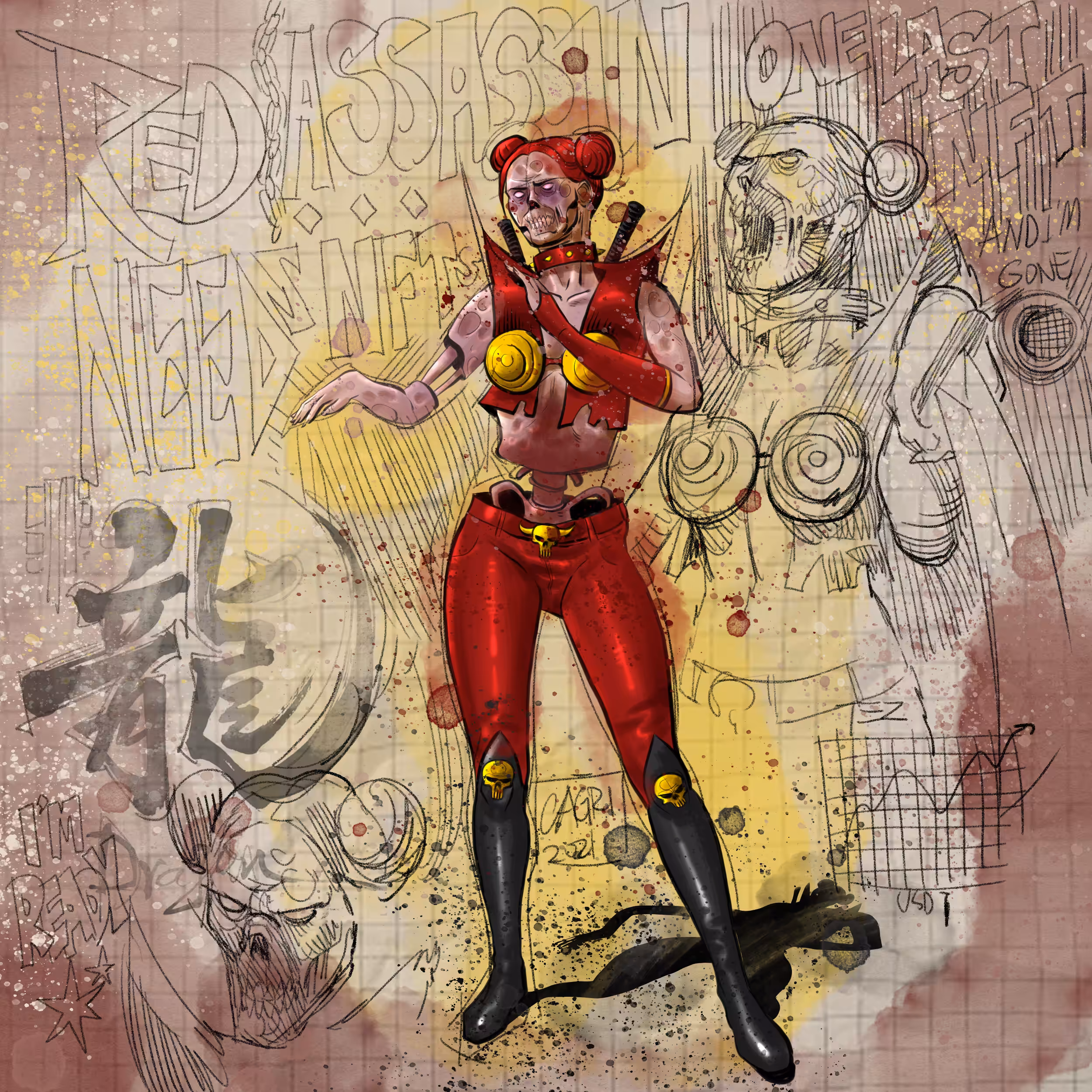 'DANCING ZOMBIES', ANIMATION FRAME #09