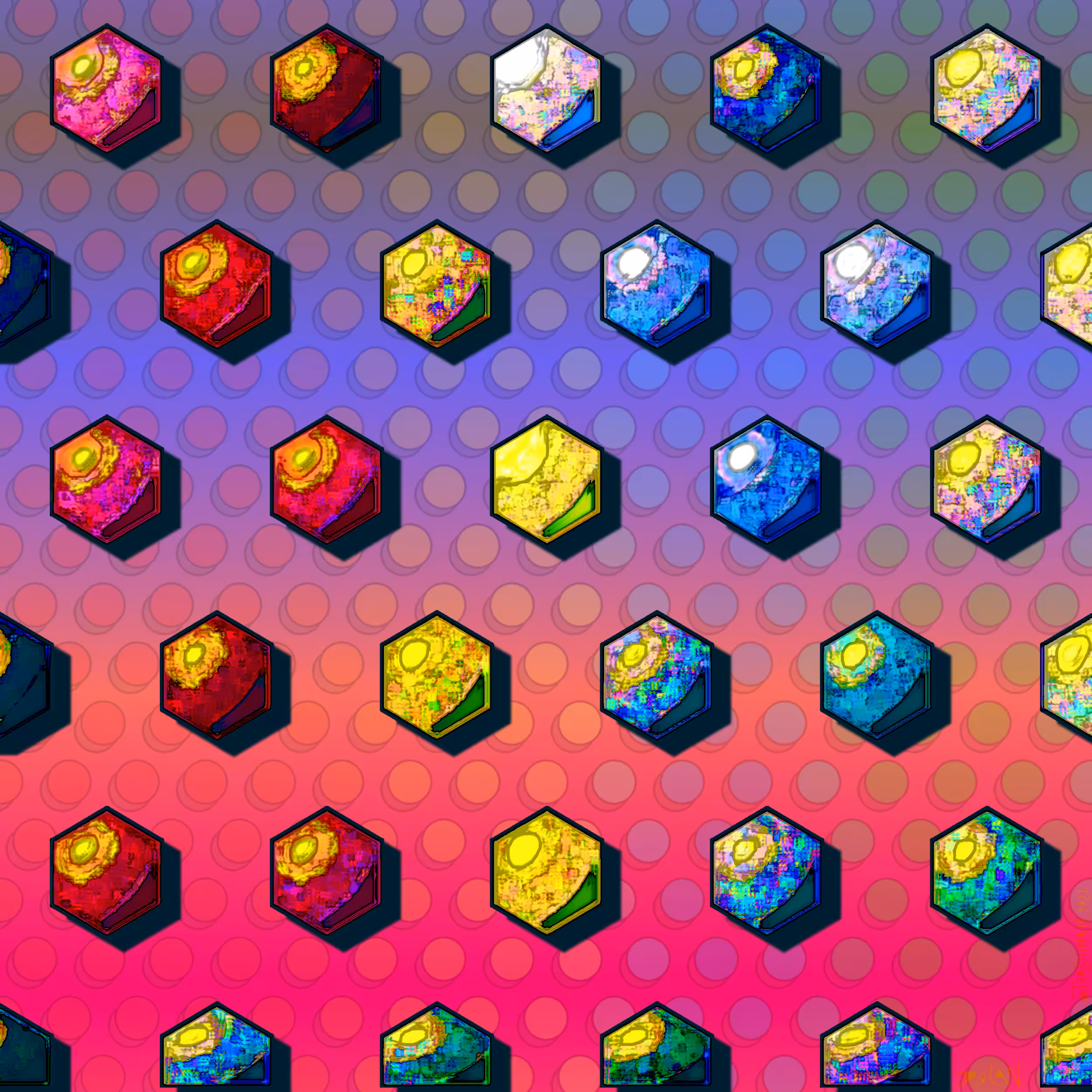 Cryptocubism- recycling bins