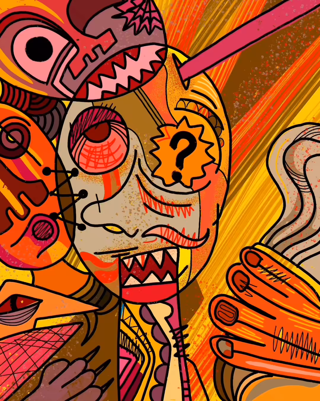 questioning face