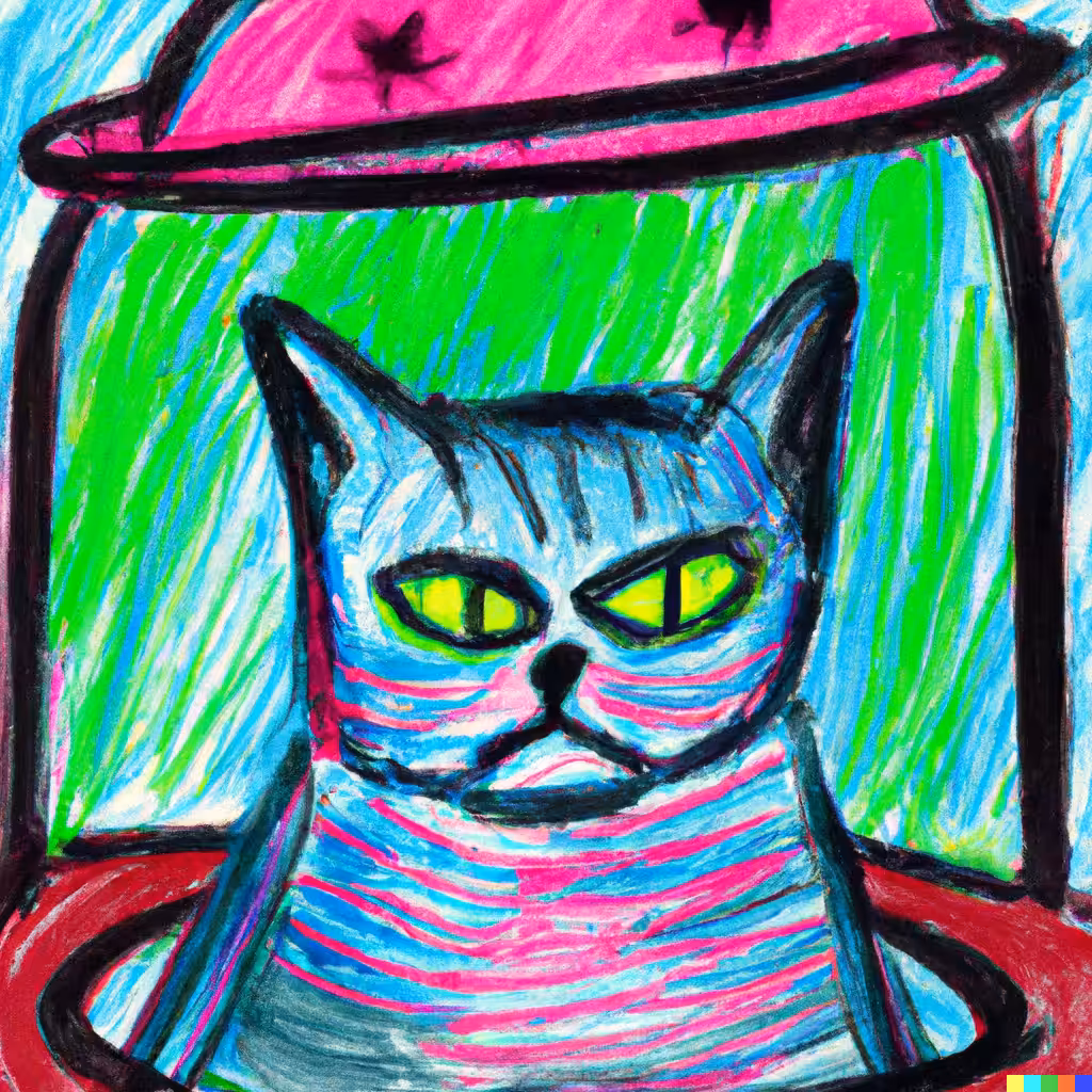 Less than Thrilled Space Cat No. 1