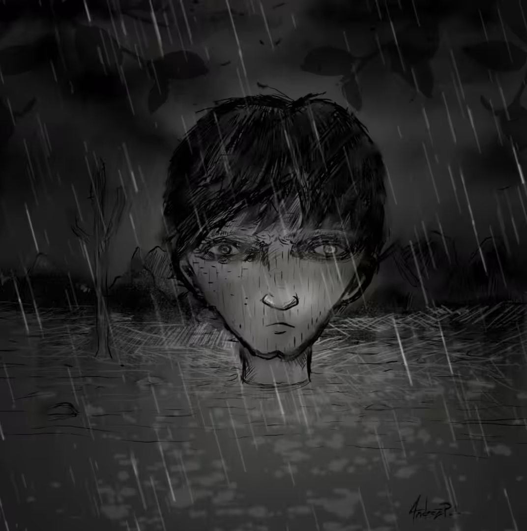 Rain in the desert