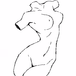Torso 300x300 Pixel Drawing P050