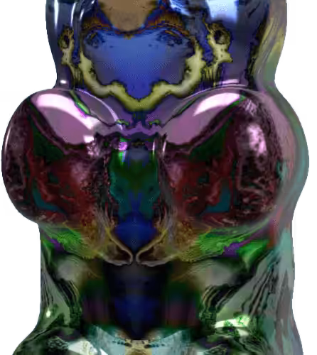 Blended Trip Gummy Bear #022 (Rorschach #028 + Rainbow #027)