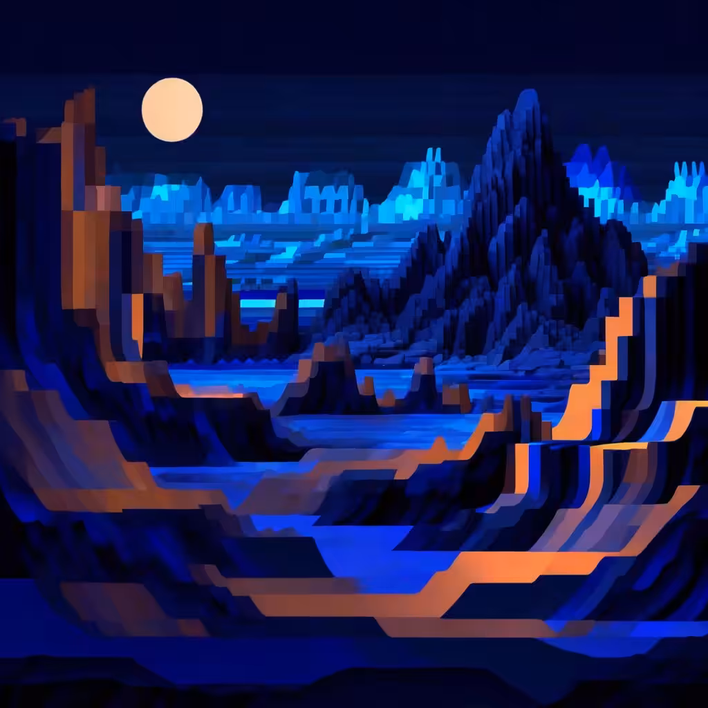 Mountains in depth --X--> [ ] 8