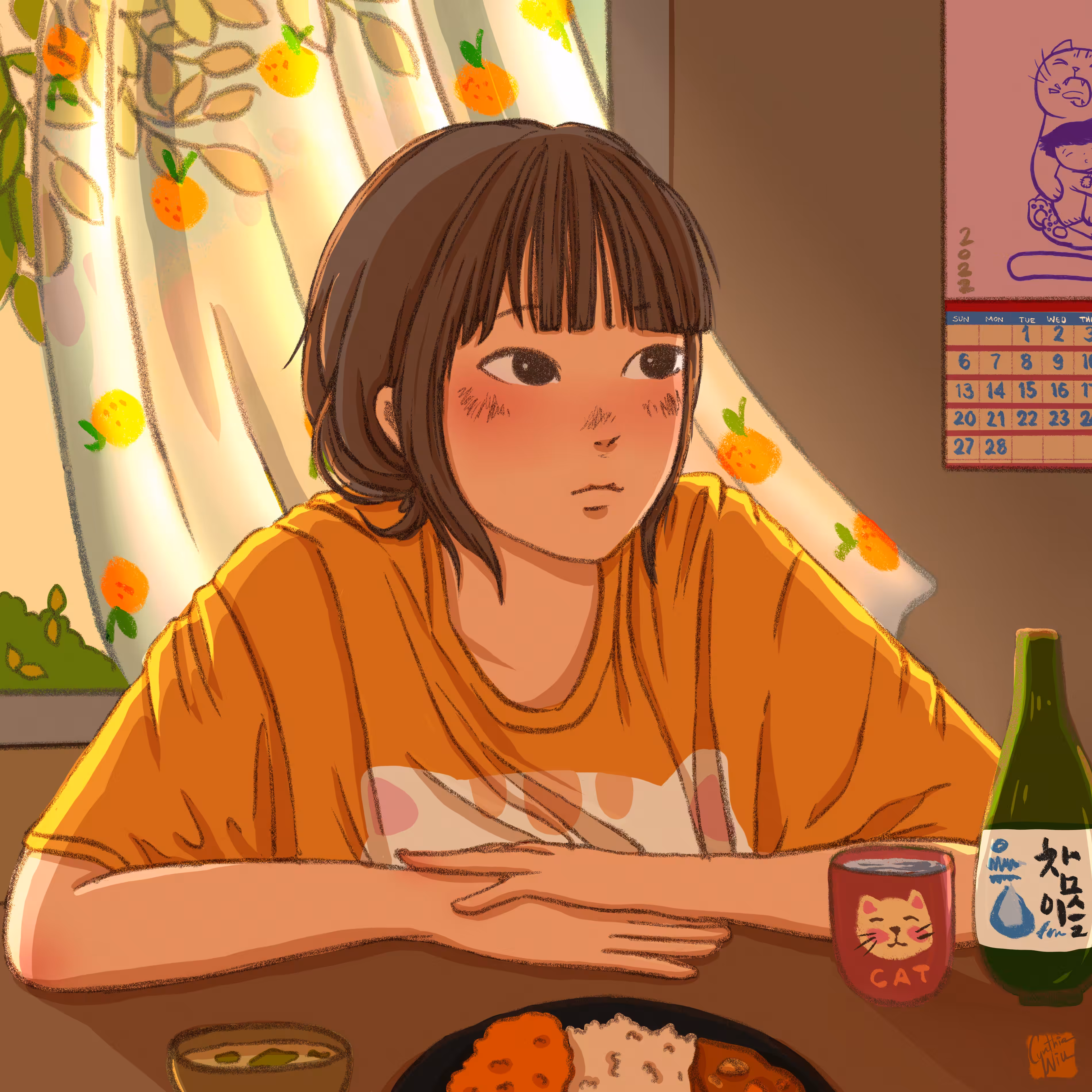 ALONE AGAIN (Anime style by Cynthia Wiu) #01