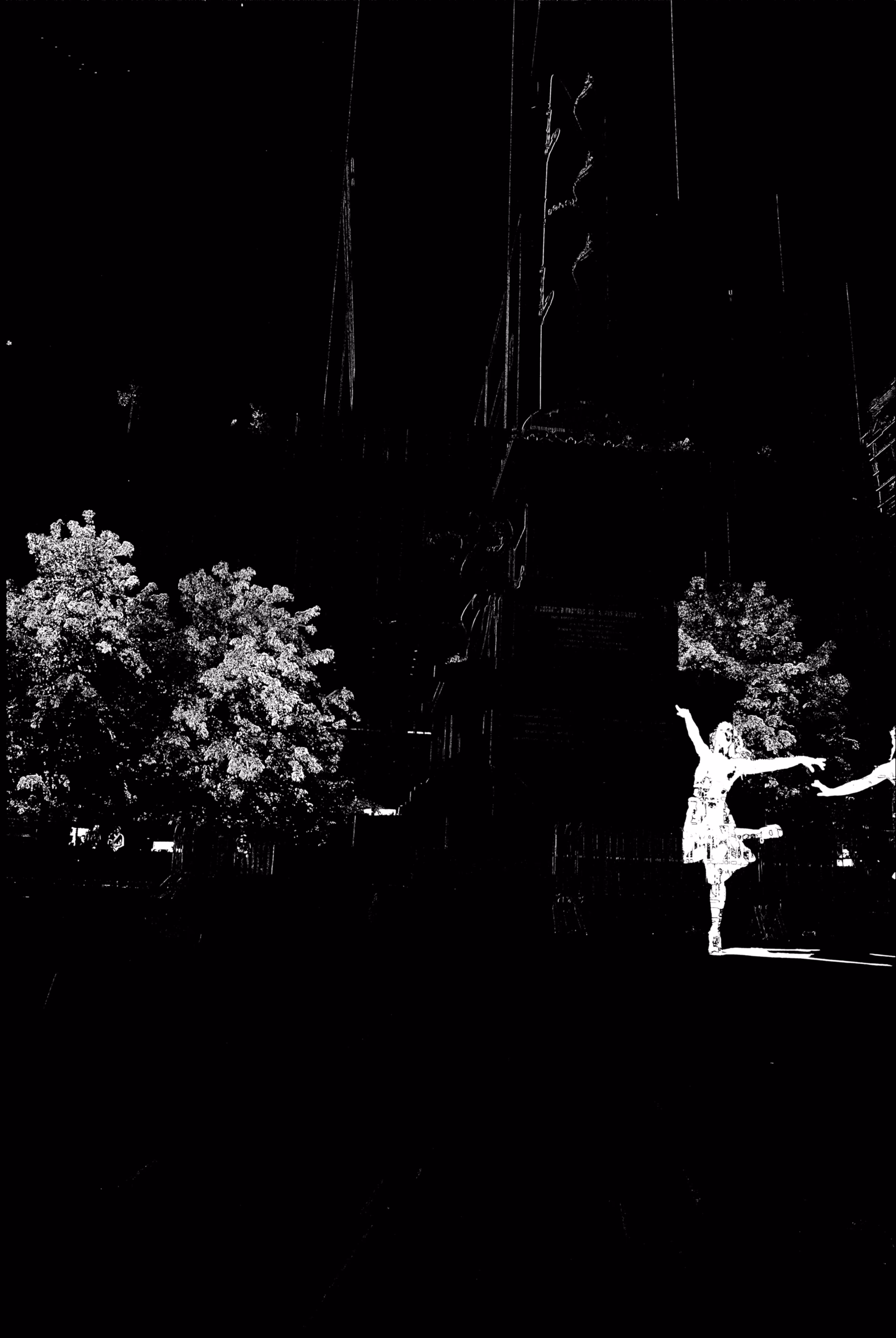 "Grace Note" Alpha channel of “Un-Still Life: Dance for TheRideNYC at Columbus Circle 6/2022”