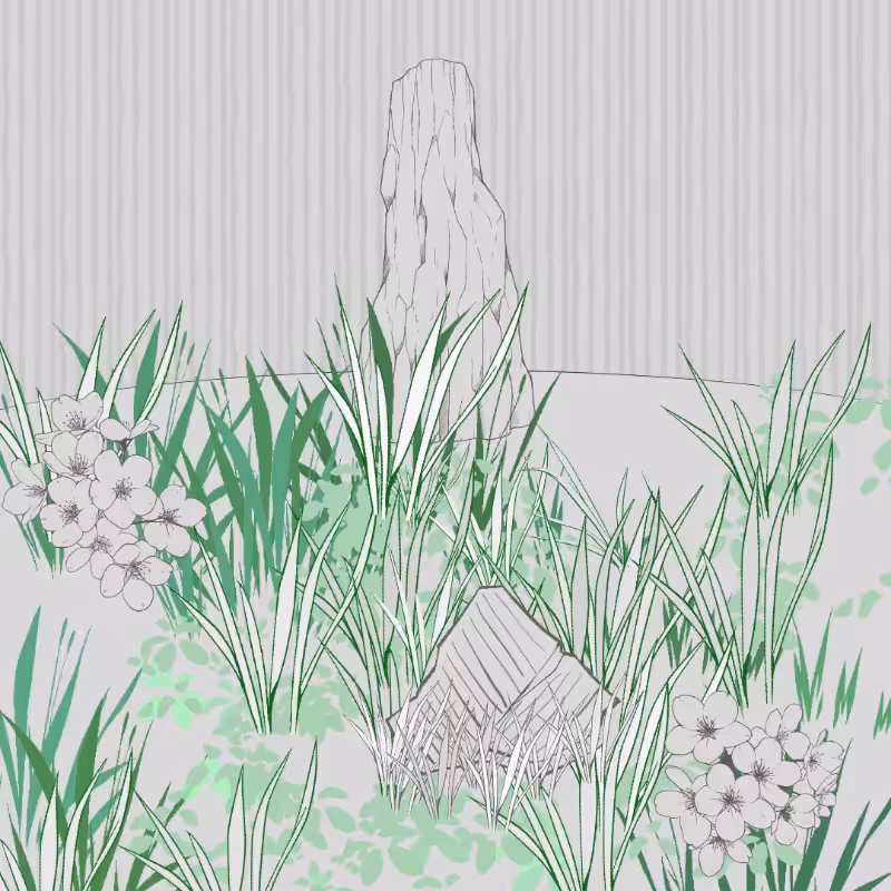 Wild Grass and Rubble #128
