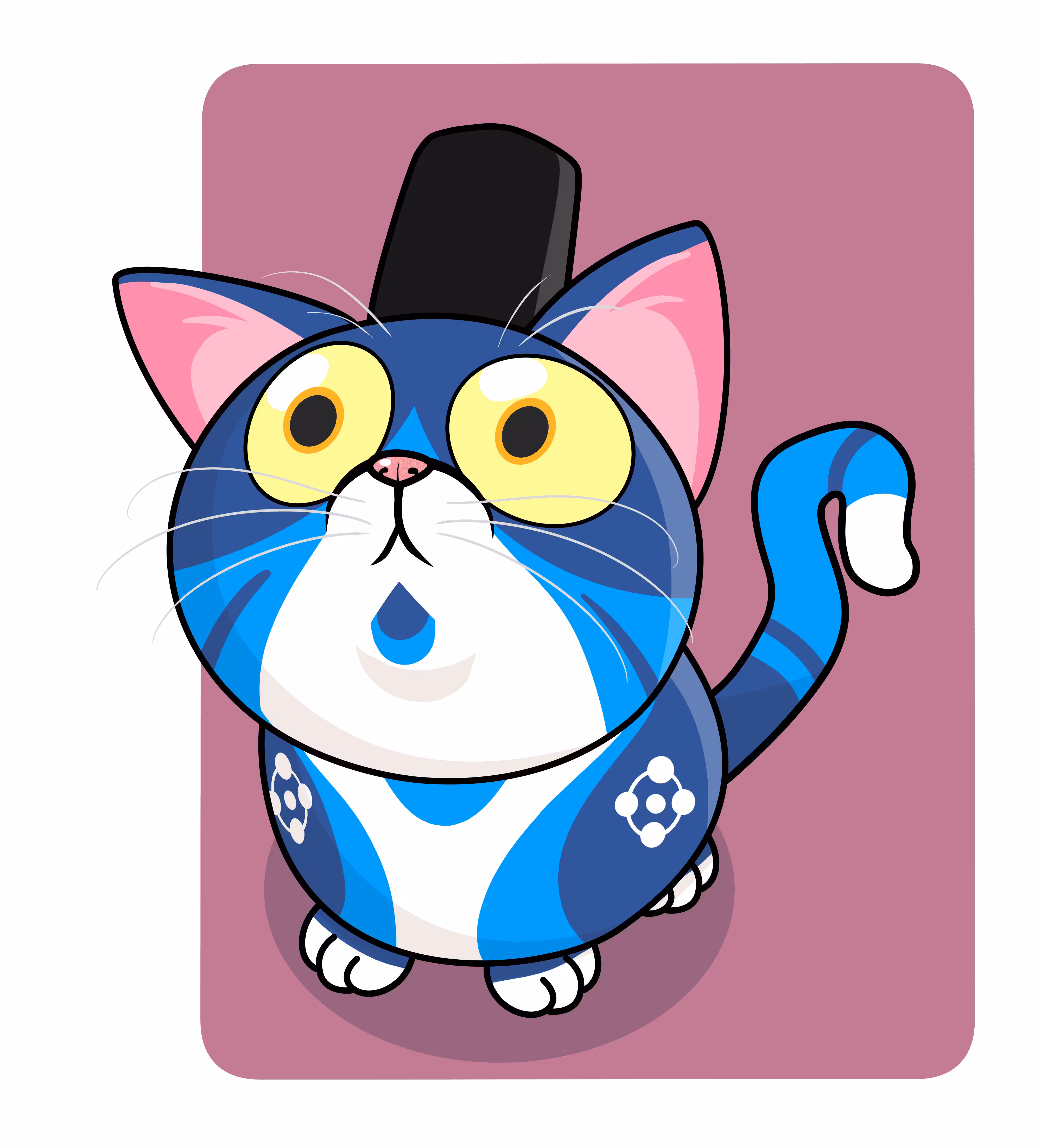 Cat Staring Galaxy #E0017