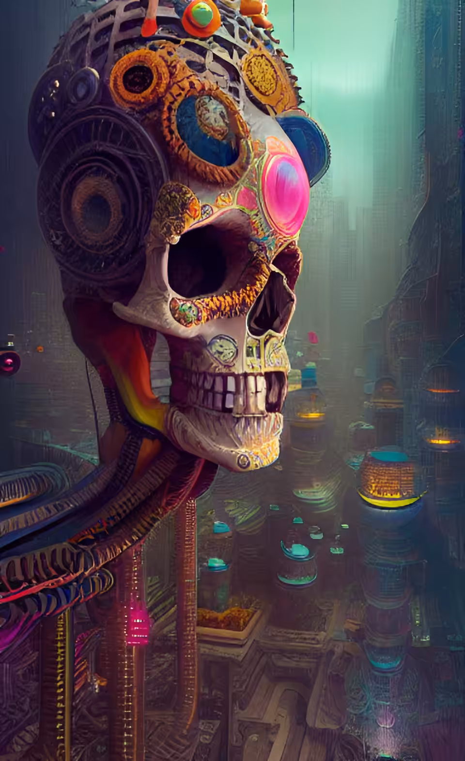 Colored Skull