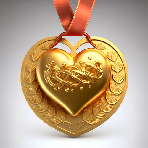 Heart medal