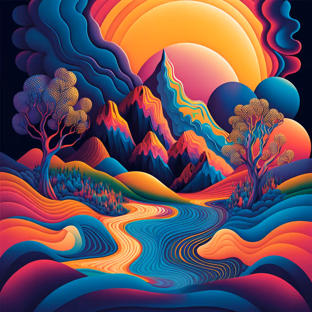 Psychedelic Landscape #28