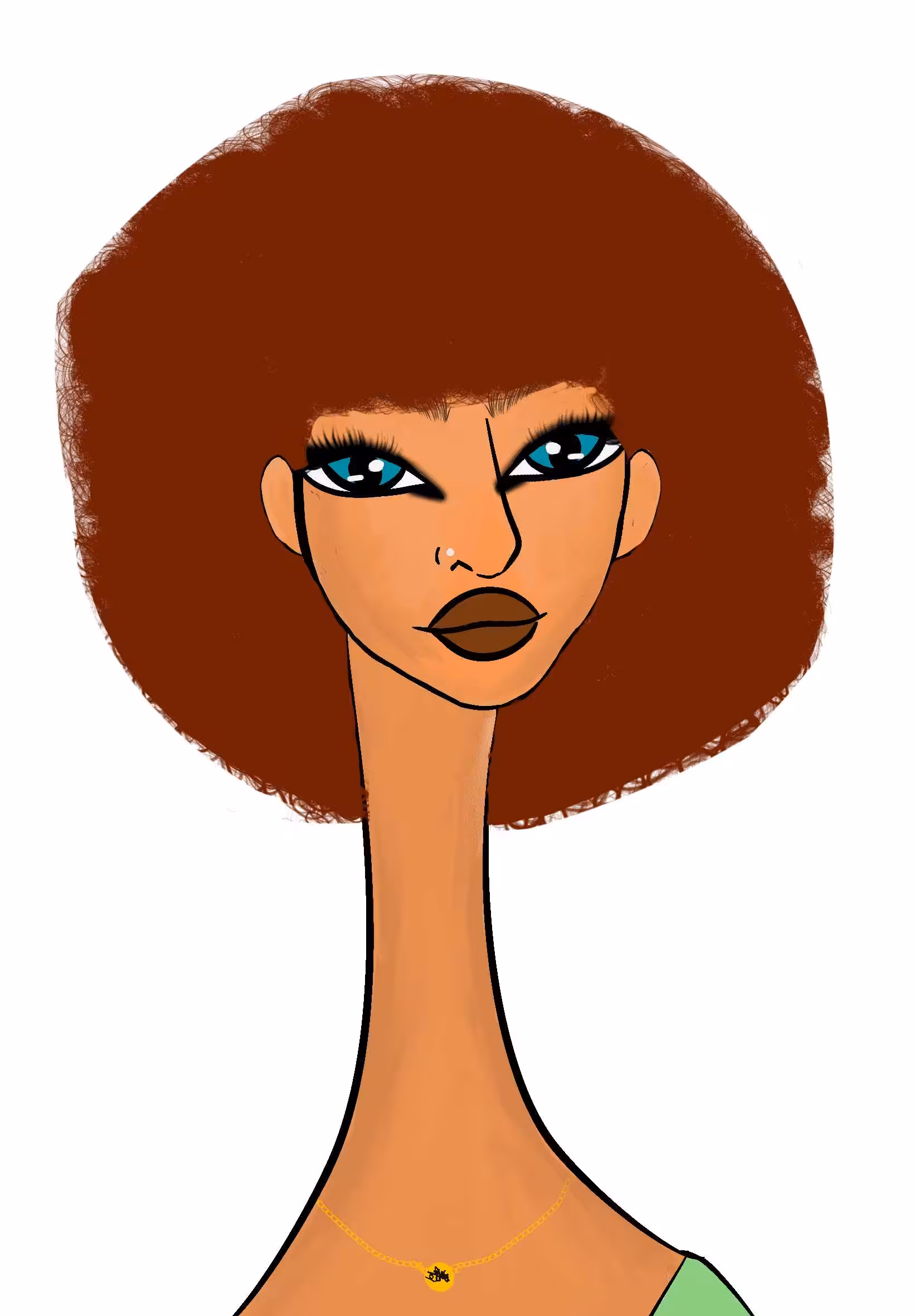 Long Neckie Lady #197