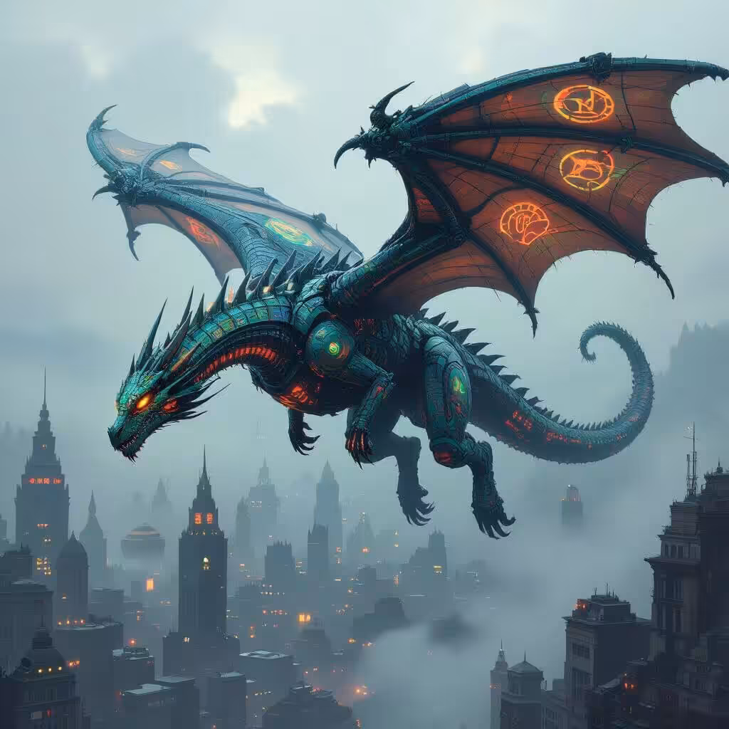 NightCafe Creations: Dragon Flight 2